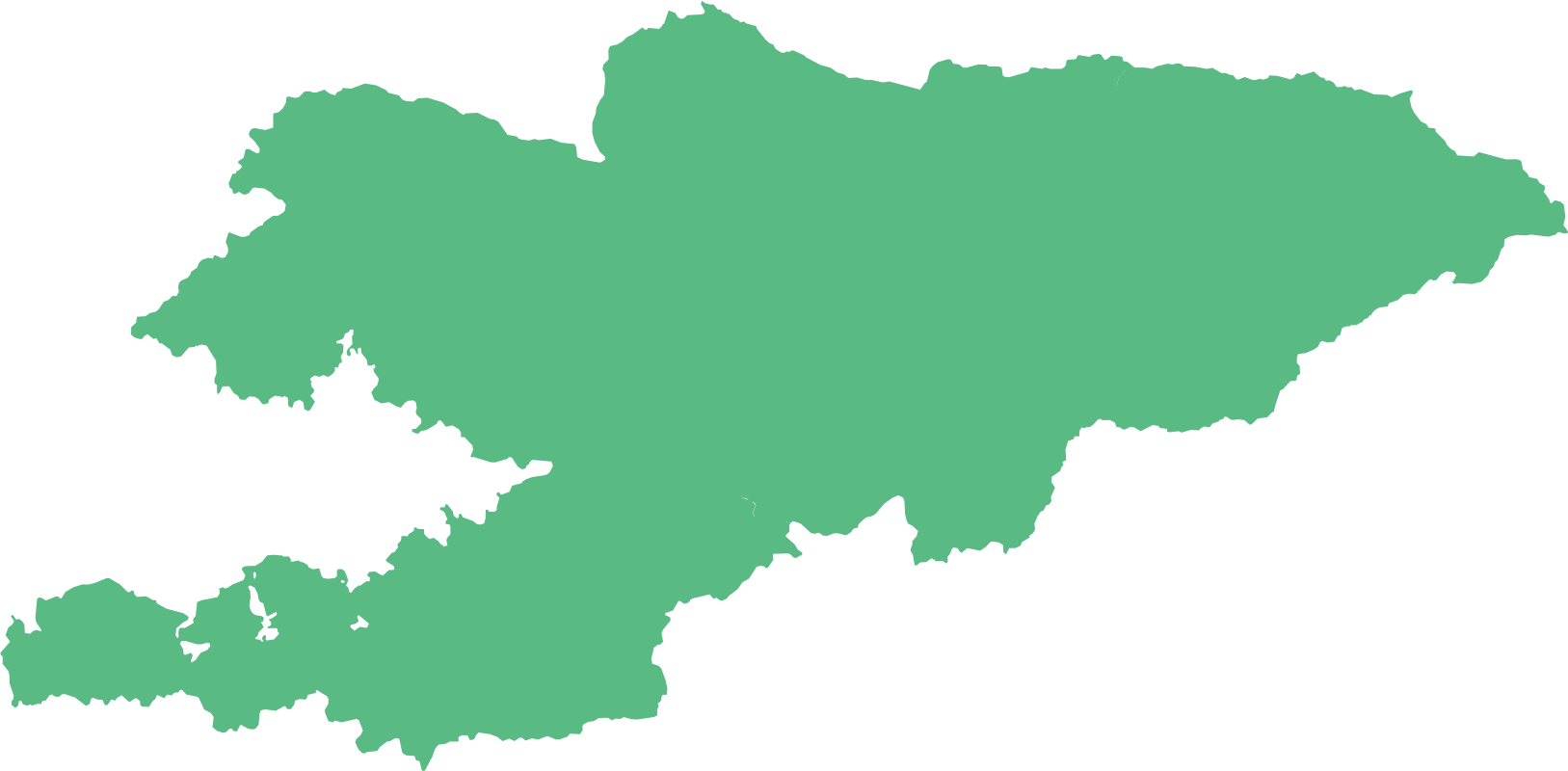 Map of Kyrgyzstan