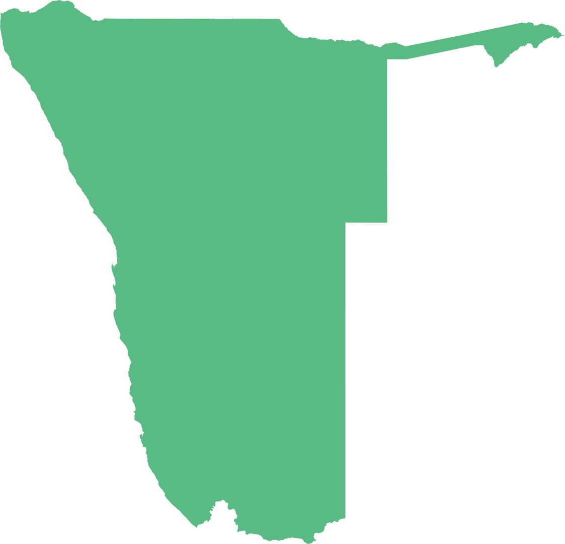 Map of Namibia