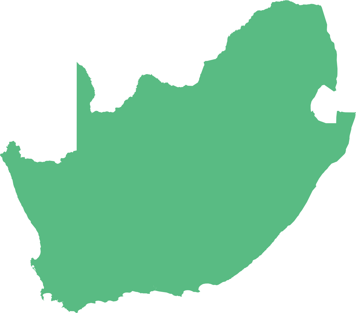 Map of South Africa