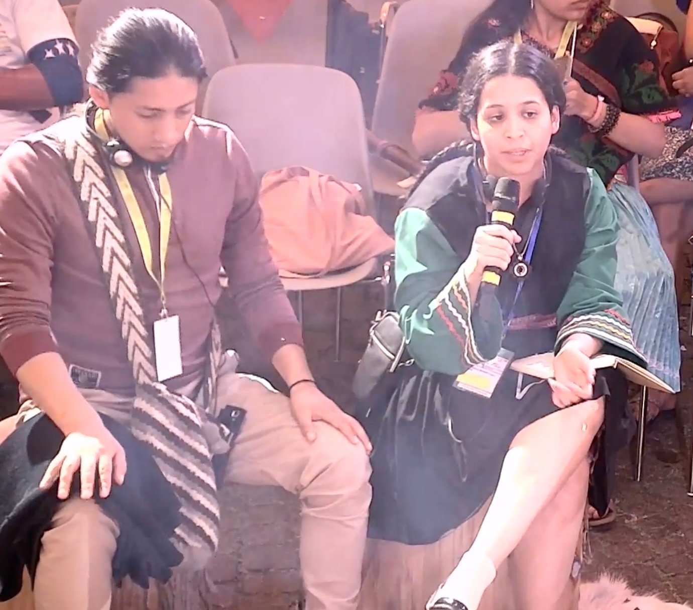  Ayelen Granero from Argentina, is sharing how Indigenous peoples have adapted to historical to socio environmental changes by losing their Indigenous identity to be able to study and work in urban places. 