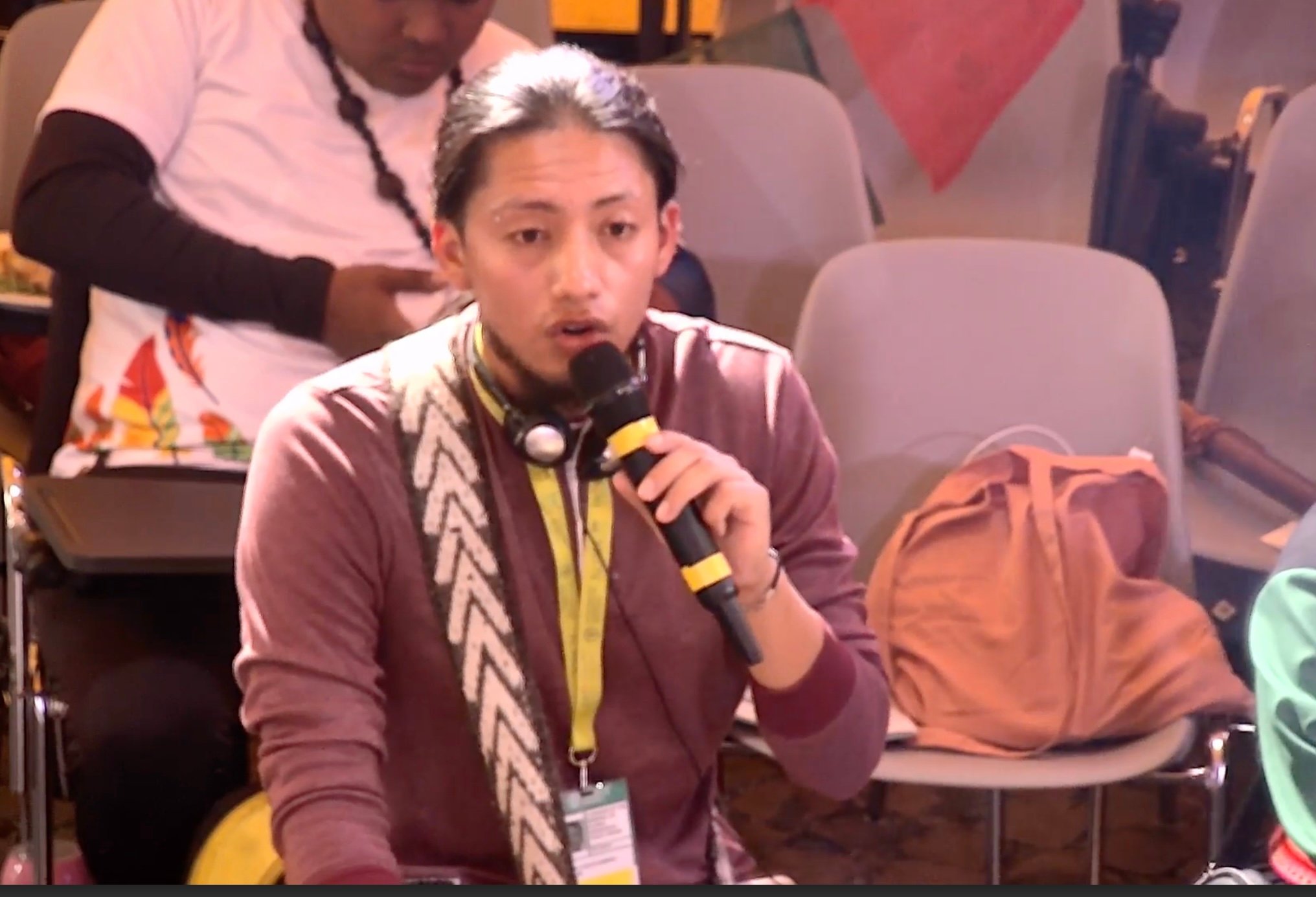  Gabriel Cuatin from Colombia, is sharing the power of using Intercultural Knowledge Dialogues (IKD) to transform institutions like health systems and academia 